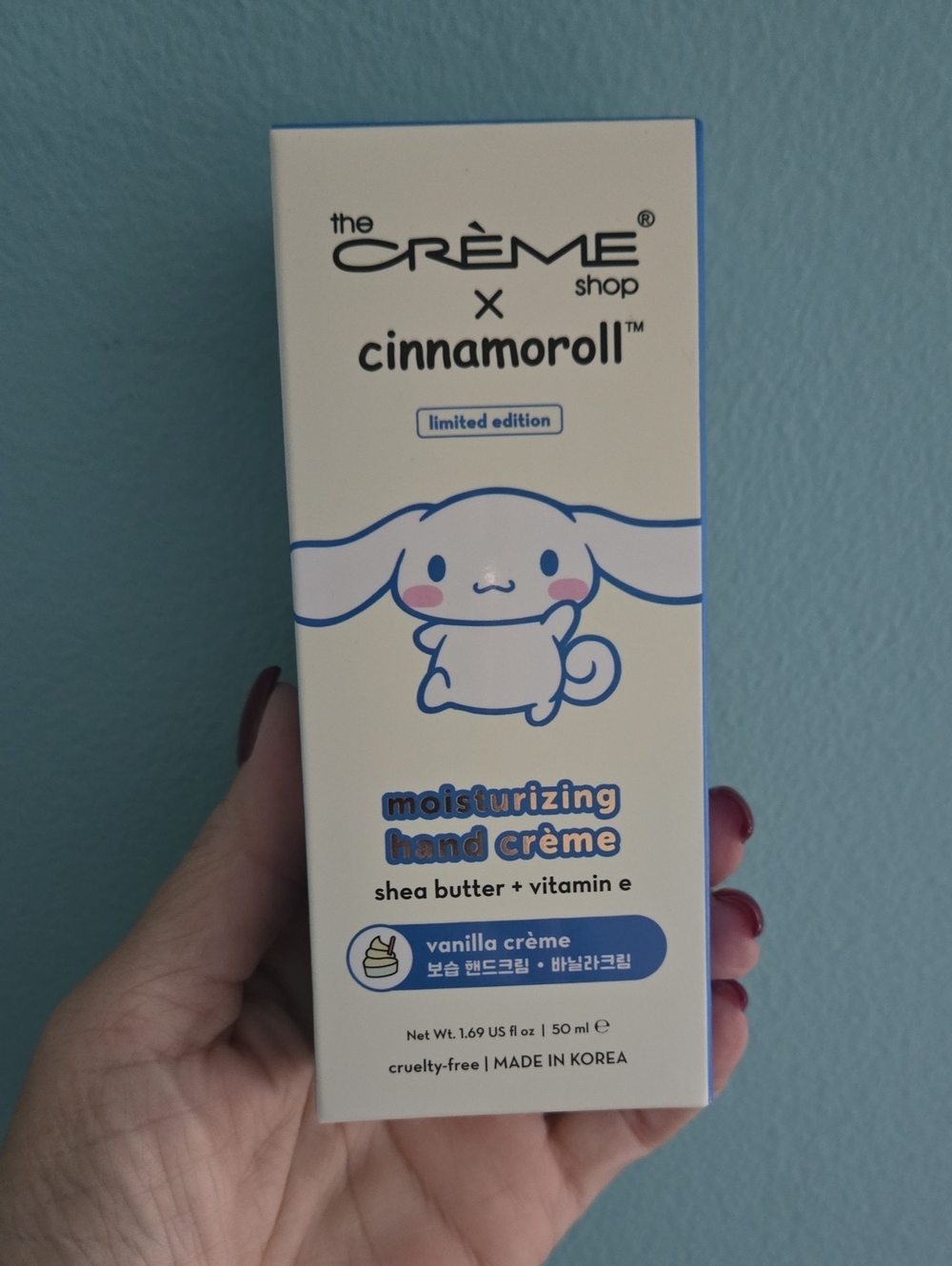 The Crème Shop x Cinnamoroll Moisturizing Hand Crème — Blue
